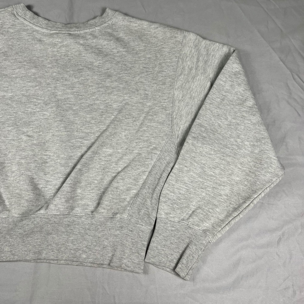 Vintage Style Chicago Bulls Cropped Sweatshirt Gray Women's Large NBA Ultra Game - Picture 7 of 13